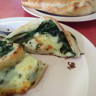 Spinach roll and Stromboli