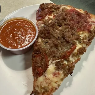 Slice of Sicilian from the case