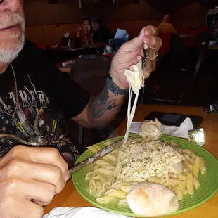 My husband's Chicken A La Moschello's - he cleaned his plate because it was SO good!