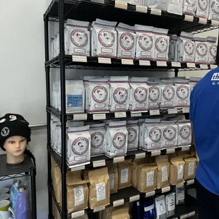 Different types of coffee beans they offer