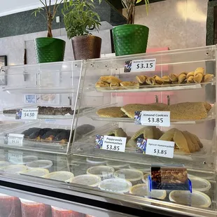 Cookies and Hamentashen for sale at Moscow &amp; Tbilisi Bakery Store in San Francisco.
