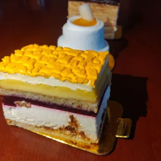 Coconut Mousse Passion Fruit Gel