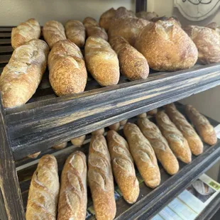 Different types of sourdough