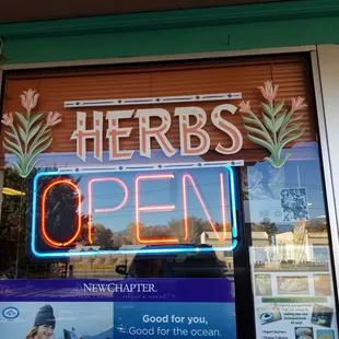 open sign