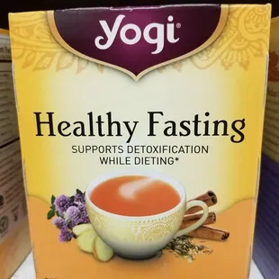 a box of yogi tea
