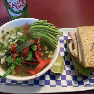 Soup and Half Sandwich