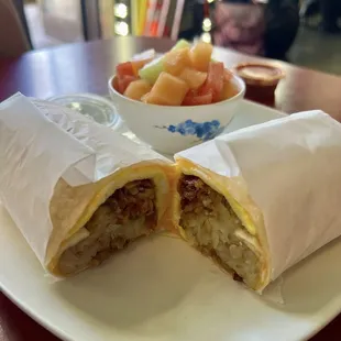 Bacon Breakfast Burrito  yum!!