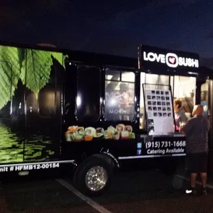 Look for this truck! No, they're not called Love Sushi, that's just their motto.
