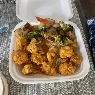 Bang bang chicken (some already eaten)