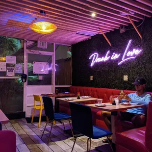 a man sitting at a table