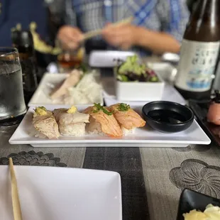 Salmon and Hamachi belly = yummy!