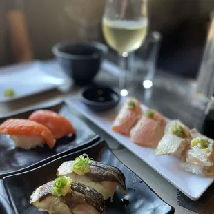 sushi, sushi and sashimi, sashimi, food