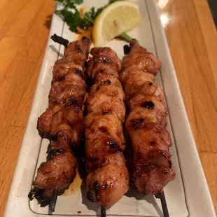 Yaki Tori - chicken skewers with teriyaki sauce