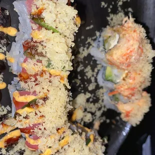 Dragon roll and Jmynt roll