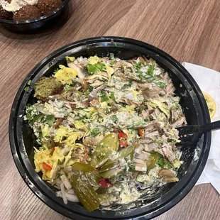 Chicken shawarma bowl