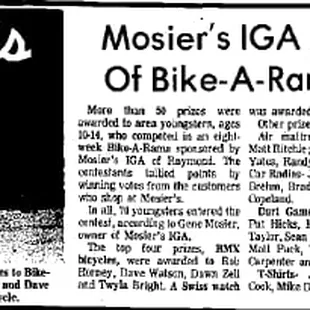 My Brother and I are listed in this bike-a-rama.