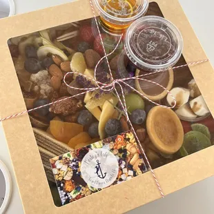 a box of nuts and fruit