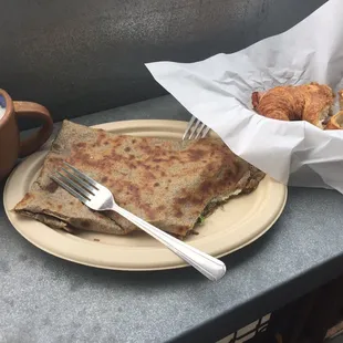 Spinach and Brie Crepe