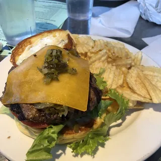 Southwest Green Chile Burger
