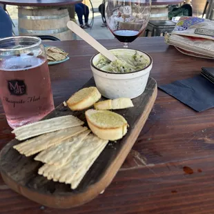 Artichoke Dip &amp; Raspberry Soda Water