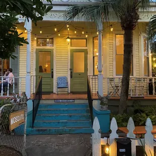 the front of the restaurant