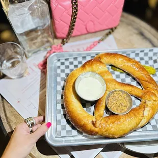 Giant pretzels!