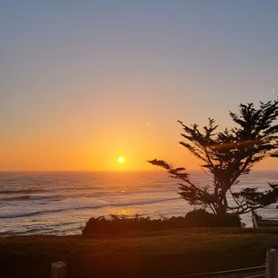 Outside patio views with fireplaces