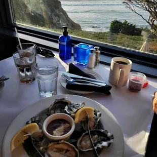 Oysters with a view
