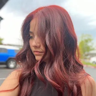 Dark brown to red no bleach