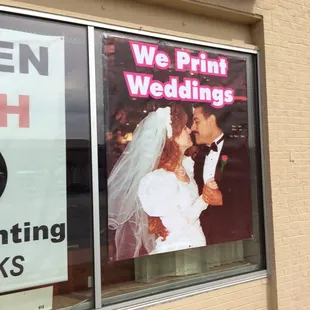 We print wedding suites, addressing, design, imprint your stock. Too easy?