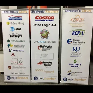 Stand up banner get attention fast. We can help design and deliver on time. Call quick!