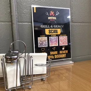 scan and review for more 10% discount