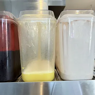 jamaica (hibiscus), pineapple, and horchata waters