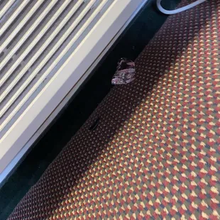 Trash under the radiator, there was more I didn't not picture