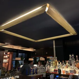 the bar area of a motel