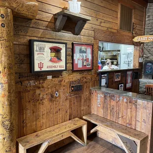 a rustic kitchen