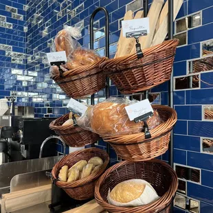 Baguettes and sourdough boules