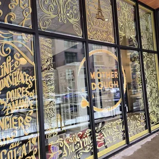 Colored design on their glass