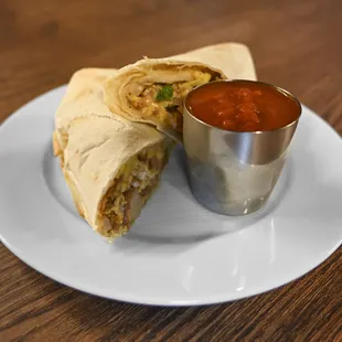Soy chorizo burrito