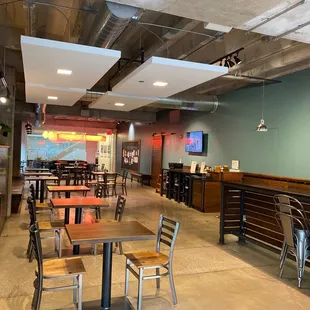 the interior of the coffee shop