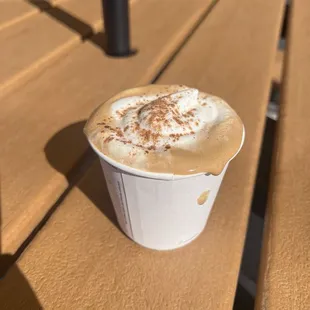 Fall pumpkin spiced latte HOT