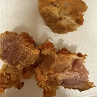 Raw chicken pakora