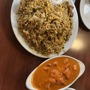 Goat biryani + butter chicken