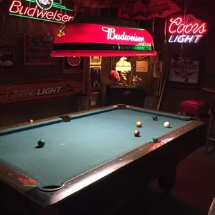 The pool table!