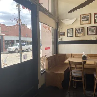 Indoor dining!