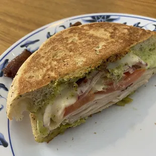 Chicken Bacon Pesto Panini