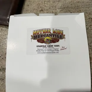 Chocolate fudge packaging!