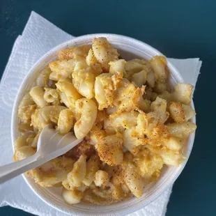 Crawfish Mac and cheese. Ok but not much crawfish