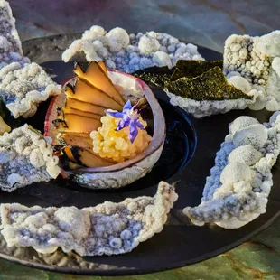 a plate of food on a table