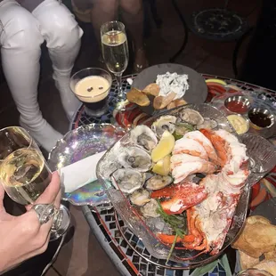 Oysters and lobster